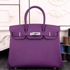 Hermes Birkin 30cm 35cm Bags In Purple Epsom Leather