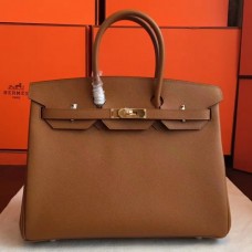 Hermes Brown Epsom Birkin 35cm Handmade Bags